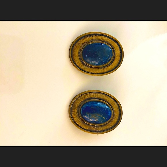 Vintage authentic lapis earrings. - Picture 2 of 5